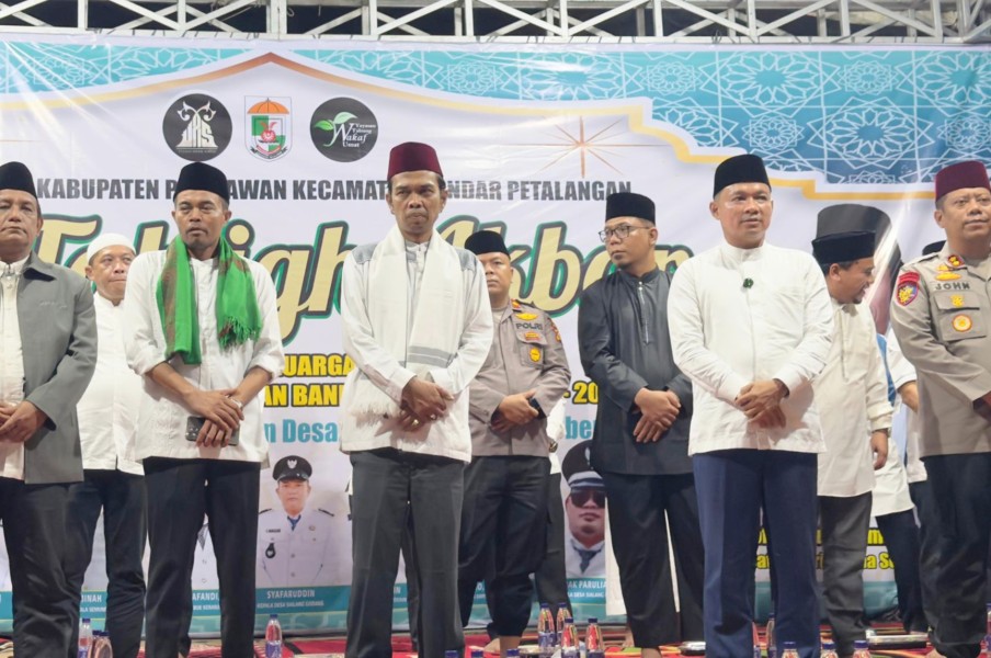 Tabligh Akbar Hari Jadi ke-20 Kecamatan Bandar Petalangan, Husni Tamrin Doakan Semakin Jaya