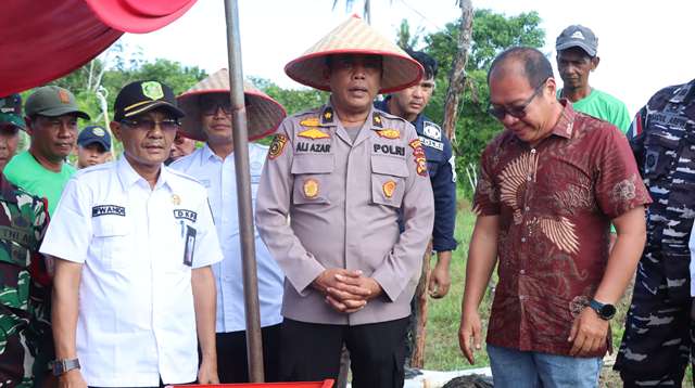 Polres Meranti Gelar Zoom Penanaman Jagung Serentak Kuartal II Di Desa Mantiasa