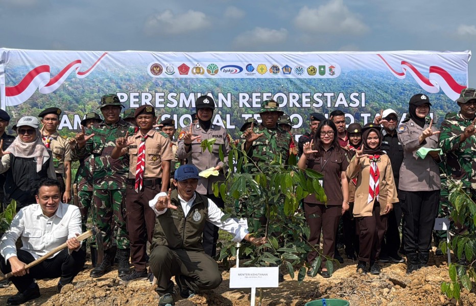 Reforestasi TNTN di Pelalawan Dimulai, Targetkan 2.574 Hektare di 2026