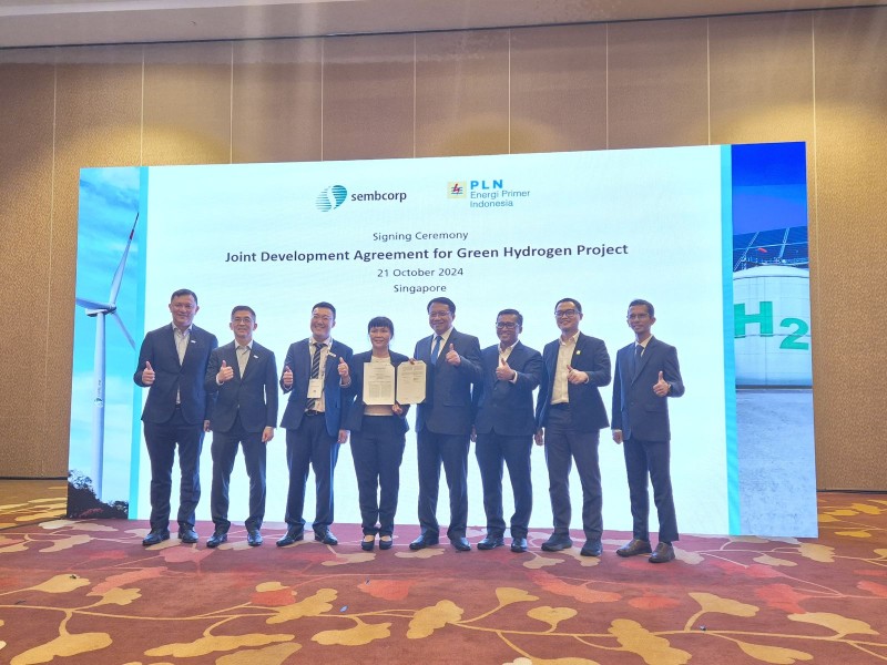 Proyek Hidrogen Hijau PLN EPI-Sembcorp Dukung Net Zero Emissions