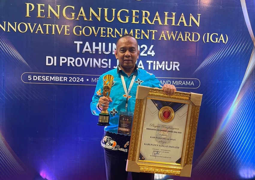 Pemkab Pelalawan Kembali Raih Penghargaan Kabupaten Sangat Inovatif 2024