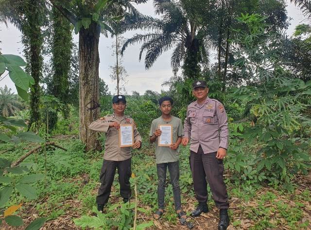 Cegah Karhutla, Polsek Bandar Sei Kijang Laksanakan Patroli dan Penyebaran Maklumat