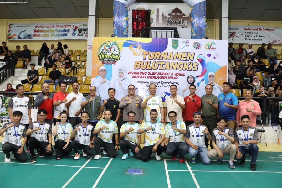 Bupati Herman Buka Tamvans Cup 2026, Dorong Sportivitas dan Prestasi Atlet Inhil