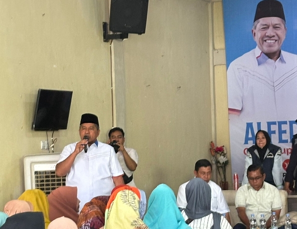Ribuan Warga Tualang Hadiri Kampanye Alfedri-Husni, Optimis Menang 58 Persen