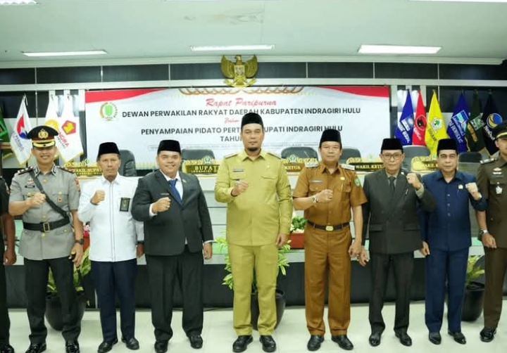 Bupati Ade Agus Hartanto Sampaikan Pidato Pertama di DPRD Inhu