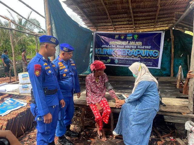 Sat Polairud Gelar Jelajah Riau Untuk Rakyat (JALUR) terhadap masyarakat Pesisir di Kabupaten Kepulauan Meranti