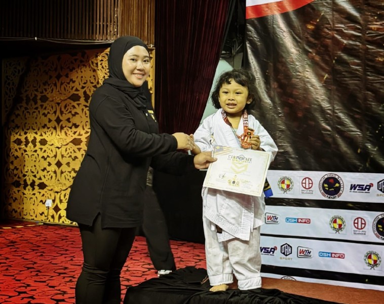 Karateka Cilik Indonesia, Alisha Luana Faradila, Bersinar di Shukaido International Karate Open Championship 2024