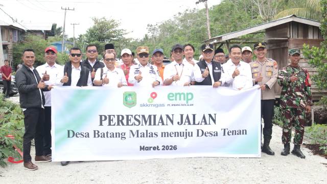 Sinergi Pemkab dan Swasta, Bupati Asmar Resmikan Jalan Batang Malas–Tenan Sepanjang 1,8 Km
