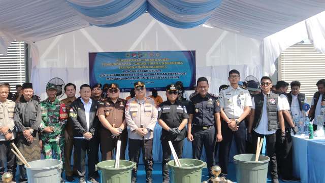 Polres Meranti Tunjukkan Keseriusan Berantas Narkoba Lewat Pemusnahan Barang Bukti