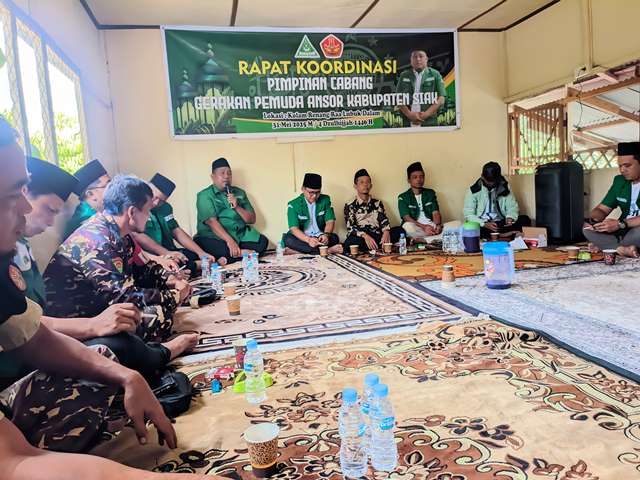 GP Ansor Siak Gelar Rapat Konsolidasi, Siap Sukseskan Gebyar Shalawat dan Diklat Banser