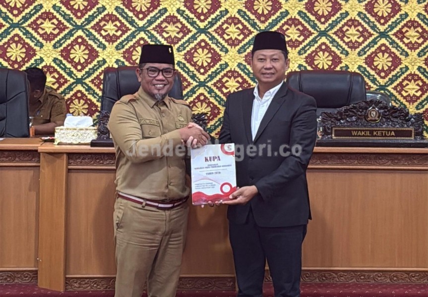 Pemkab Pelalawan Serahkan KUA-PPAS APBD Perubahan 2026 ke DPRD, Proyeksi Naik 0,59 Persen