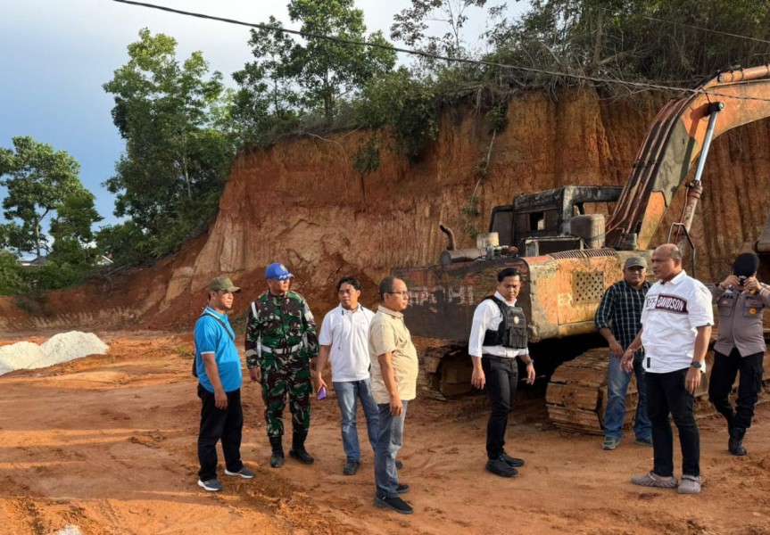 Tim Gabungan Polres Kampar dan Kodim 0313/KPR Patroli Galian C Ilegal di Desa Batu Belah