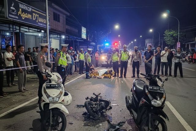 Seorang Pelajar Tewas Akibat Dua Motor Bertabrakan di Jalan Hangtuah Pekanbaru