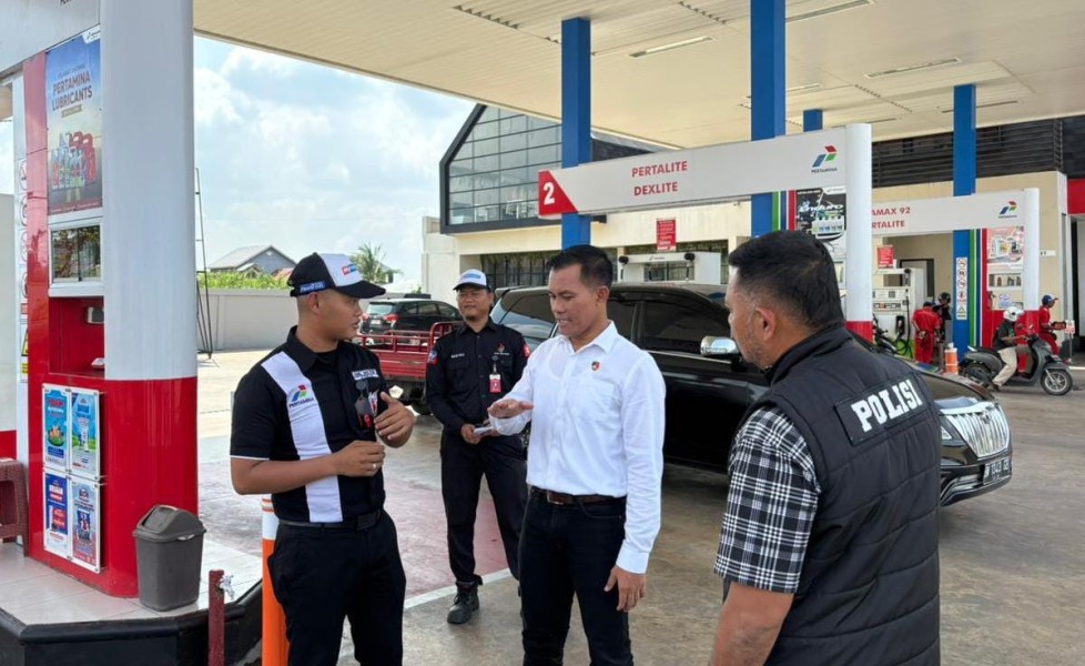 Polres Inhil Cek Ketersediaan dan Distribusi BBM serta LPG Jelang Lebaran