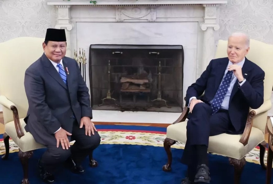 Temui Presiden AS Joe Biden, Prabowo: Bahas Penguatan Bilateral hingga Situasi Terkini di Gaza